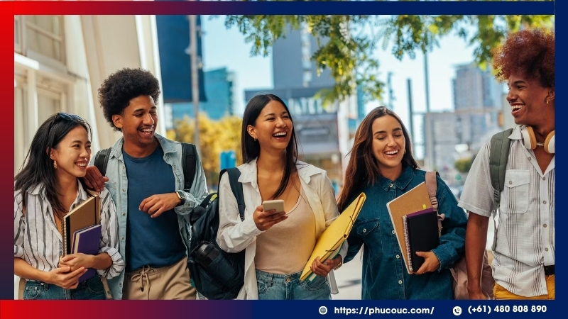 Du học sinh được hòa nhập vào cộng đồng đa văn hóa năng động và cởi mở
