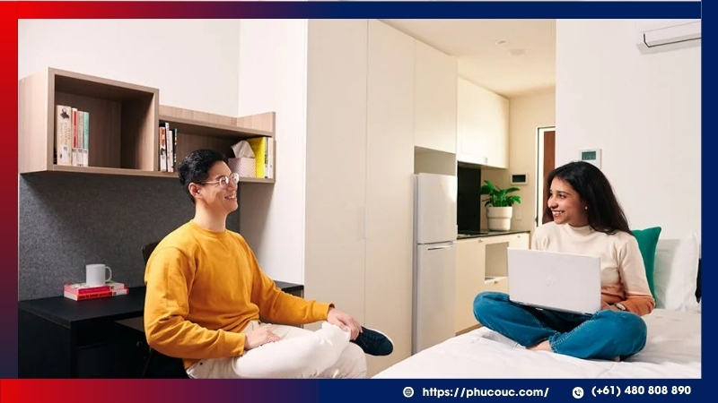 Du học sinh có thể chọn ký túc xá homestay hay thuê nhà riêng với chi phí khác nhau