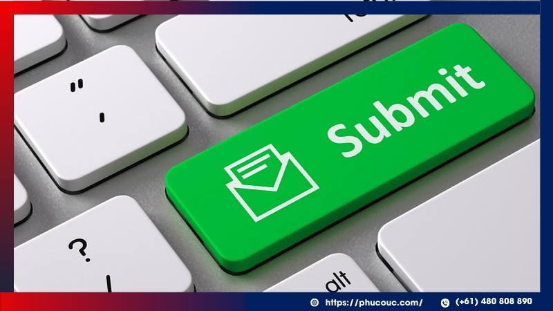 Kiểm tra kỹ trước khi bấm “Submit”