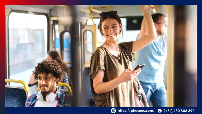 Sử dụng phương tiện công cộng giúp tiết kiệm chi phí khi sống tại Úc